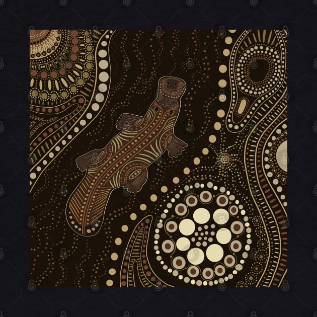 Aboriginal Platypus Art by Suneldesigns